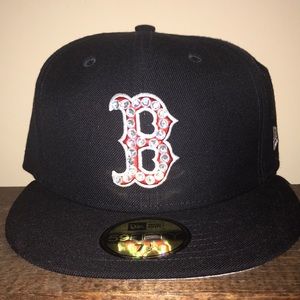 Custom Boston Red Sox fitted cap